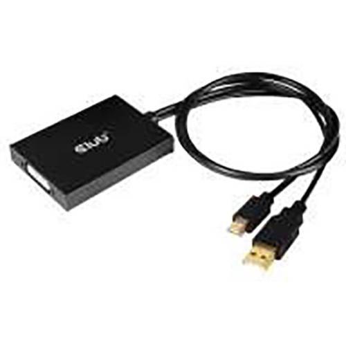 club3D Mini-DisplayPort / DVI Adapterkabel Mini DisplayPort Stecker, DVI-D 24+1pol. Buchse 0.15 m Schwarz CAC-1130 Displ...