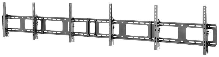 Wandhalterung für mehrere Flachbildschirme, aus Metall, geeignet für Büro- oder Konferenzräume.
