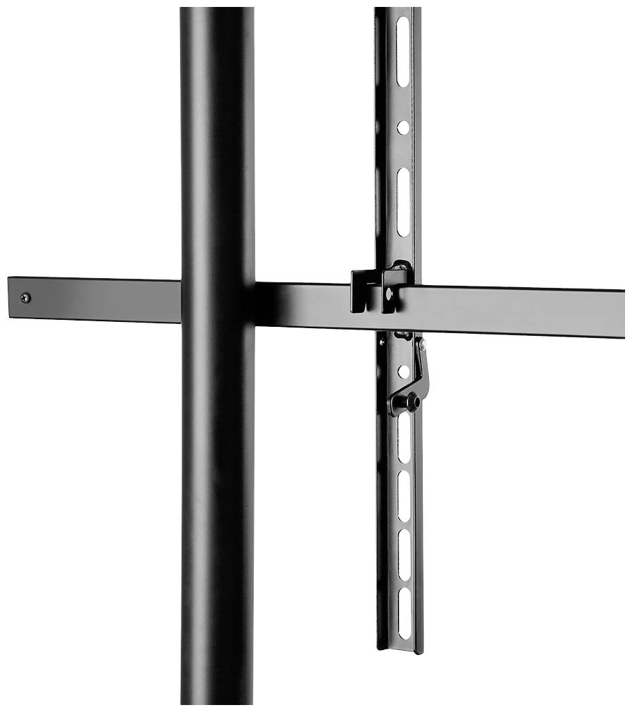 Metallkonstruktion mit vertikalen und horizontalen Streben, zur Wandmontage geeignet. Eignet sich zur Befestigung von flachen Objekten.