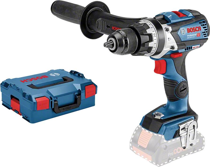 Bosch Professional GSB 18V-110 C -Slagborrmaskin batteri exkl. batteri/laddare, Utan laddare, inkl. väska