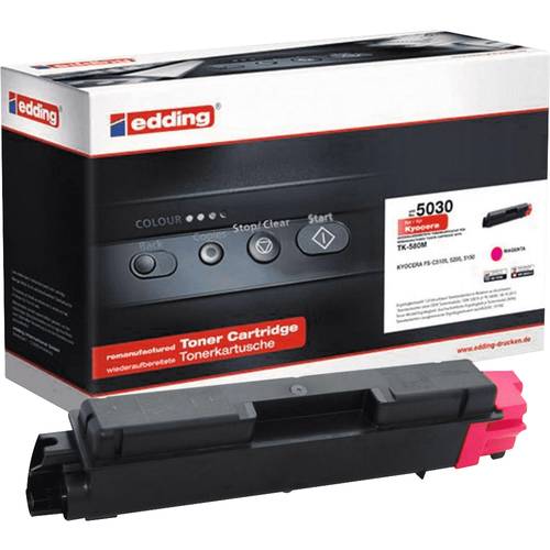 Edding Toner ersetzt Kyocera TK-580M Kompatibel Magenta 2800 Seiten EDD-5030 18-5030