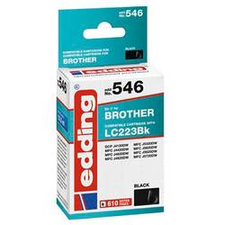 Image of Edding Tintenpatrone ersetzt Brother Brother LC223BK Kompatibel einzeln Schwarz EDD-546 18-546