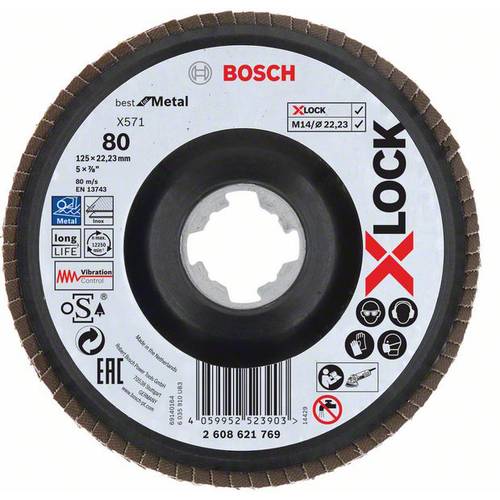 Bosch Accessories 2608621769 X-LOCK Fächerschleifscheibe 1 St.