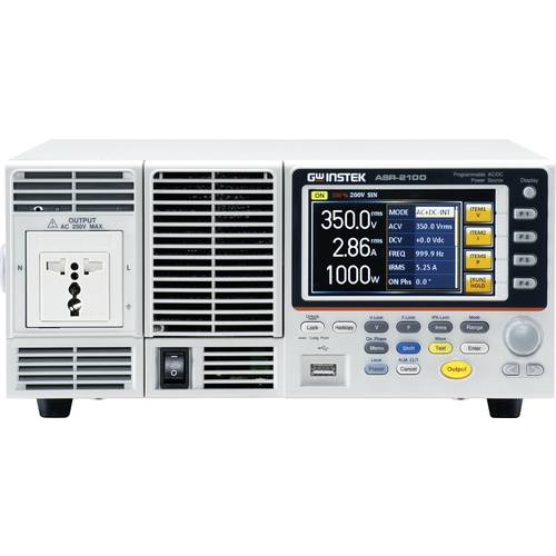 GW Instek ASR-2100 Labornetzgerät, einstellbar kalibriert (DAkkS-akkreditiertes Labor) 0.1 - 500 V 10 mA 1000 W Anzahl A...