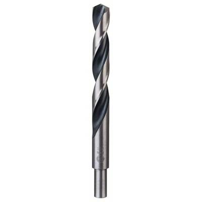 Metallbohrer mit spiraliger Struktur zur Holzbearbeitung.
