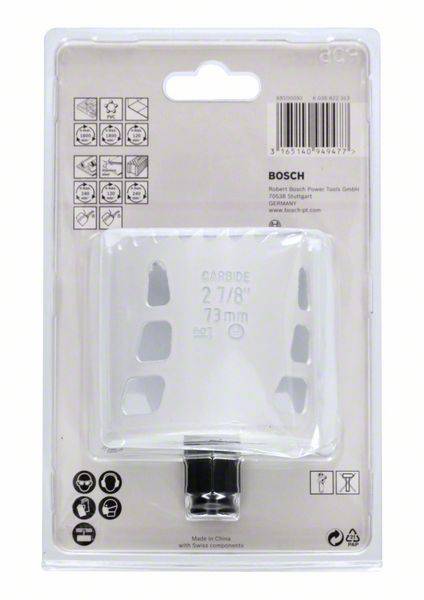 Bosch Hartmetall Lochsäge Carbide, Endurance for Heavy Duty, 73 mm-1