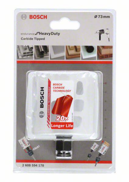 Bosch Hartmetall Lochsäge Carbide, Endurance for Heavy Duty, 73 mm-2