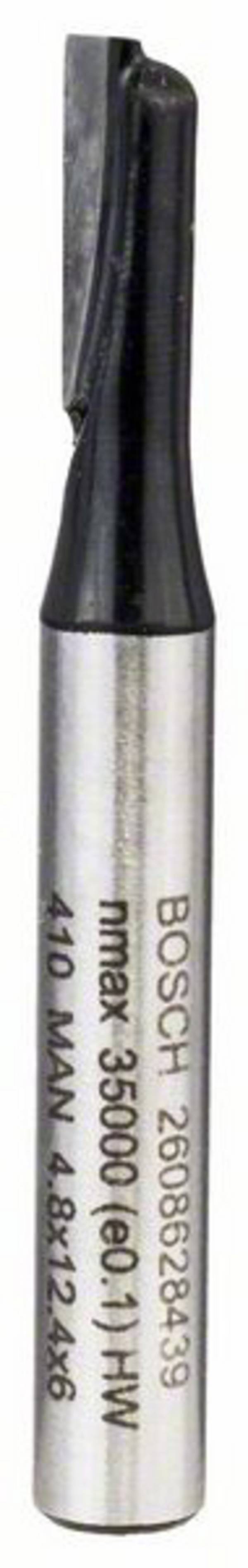 Bosch Accessories 2608628439 Nutfräser Wolframkarbid Länge 51 mm Produktabmessung, Ø 12.40 mm Arbeits-Länge 12.4 mm Schaftdurchmesser 6 mm