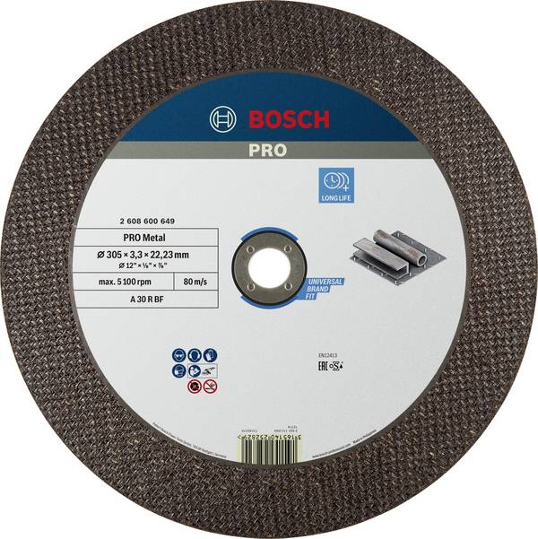 Bosch Accessories 2608600649 2608600649 Trennscheibe gerade 300 mm 1 St. Metall