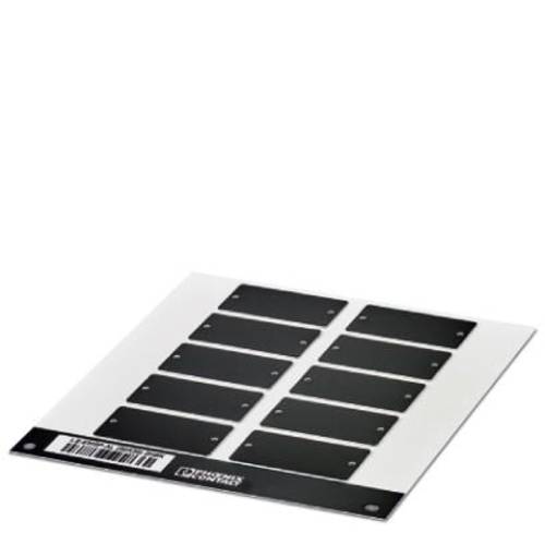 Phoenix Contact 0803990 LS-EMSP-AL (50X30) 2H BK Gerätemarkierung Montage-Art: schrauben, nieten Schwarz 5 St.