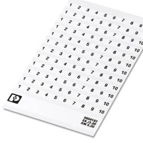 Phoenix Contact 0804206 Kennzeichnungskarte Weiß 10 St.