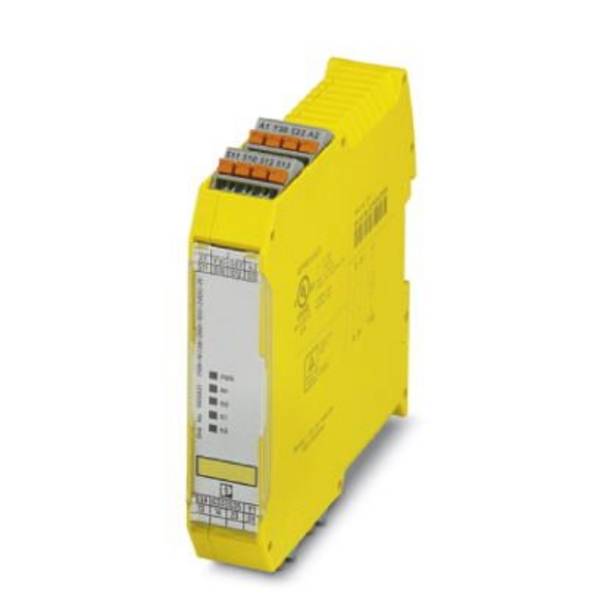 Sicherheitsrelais PSR-MC38-2NO-1DO-24DC-PI Phoenix Contact Betriebsspannung: 24 V/DC  (B x H x T) 22.5 x 117.5 x 114.5 mm Mit Meldestrompfad 1 St.
