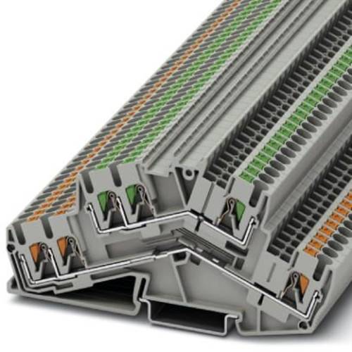 Phoenix Contact 1032733 Doppelstockklemme Push-In-Klemme Grau 50 St.