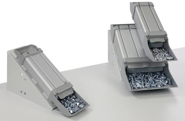 Manuflex ZB0167  Standkonsole 180 / 2 x 90 für Greifbehälter, BxTxH = 180 x 315 x 149 mm