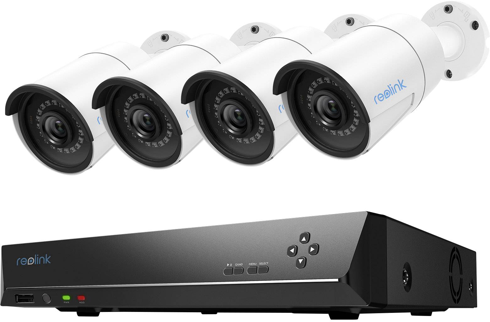 Reolink RLK8-410B4, Verkabelt, Geschoss, RJ-45, Outdoor, 4 mm, 80°-0
