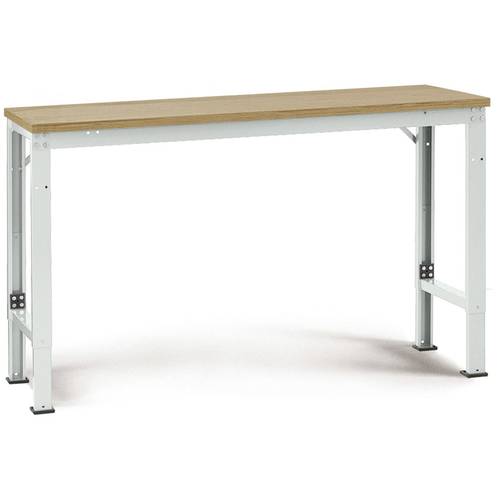 Manuflex AU7095.7035 Arbeits-Grundtisch UNIVERSAL Spezial mit Multiplexplatte, BxTxH = 1750 x 1000 x 722-1022 mm Lichtgr...