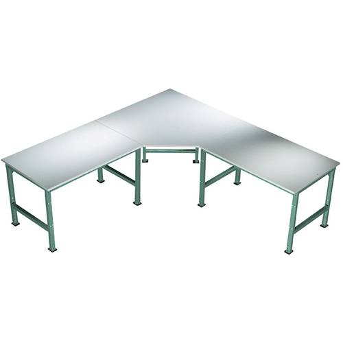 Manuflex AU0039.0001 Manuflex AU0039.0001 Fünfeck-Verkettungselement UNIVERSAL mit PVC Dekor-Platte, für Tischtiefe = 60...