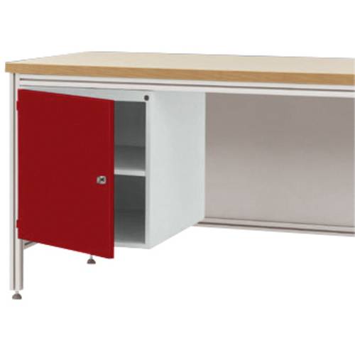 Thumbnail - Manuflex ZB4974.3003 Gehäuse-Unterbau für ALU-Arbeitstische, Nutzhöhe 500 mm mit Türanschlag rechts, für Tischtiefe 800 ...