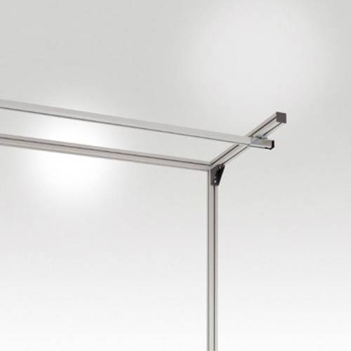 Manuflex ZB8293.7035 Schienenbahn-Laufschiene in für CANTOLAB-Aufbauportale, für Tischbreite 1500 mm