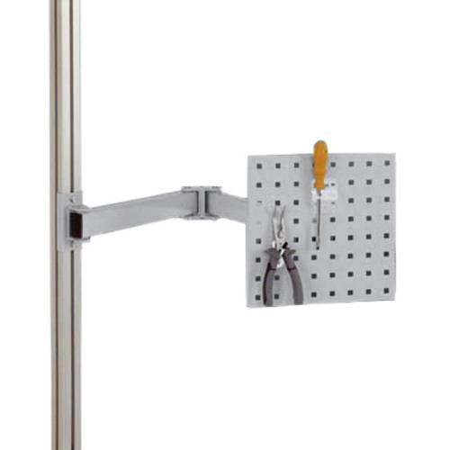 Manuflex ZB8232.9006 Werkzeugträgerplatte für CANTOLAB und ALU, BxH 305 x 305 mm, mit Doppelgelenk-Schwenkausleger