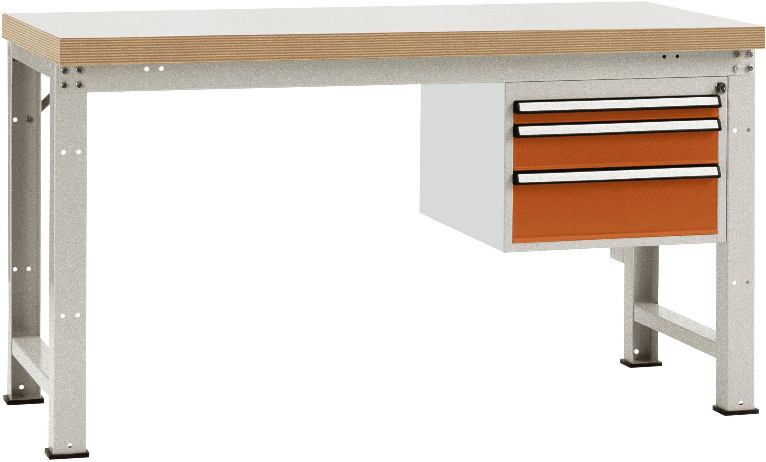 Manuflex WP5412.2001 Werkbank Rotorange (RAL 2001)