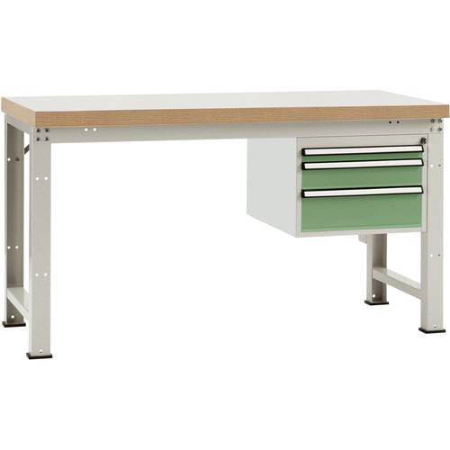Thumbnail - Manuflex WP5414.6011 Komplett-Werkbank Grund PROFI Standard mit Multiplex-Platte, BxTxH = 1500 x 700 x 840 mm