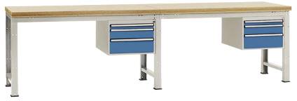 Manuflex WP5764.0002 Werkbank Lichtgrau (RAL 7035)