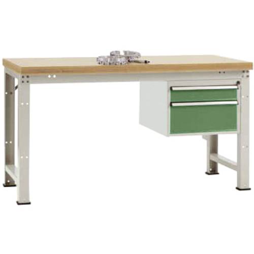 Manuflex WP5662.6011 Komplett-Werkbank Grund PROFI Standard mit Buche massiv-Platte, BxTxH = 2000 x 700 x 840 mm