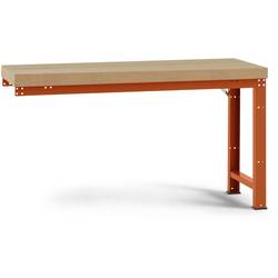 Predĺžený pracovný stôl PROFI štandard s multiplexnou doskou, ŠxHxH = 1500 x 700 x 850 mm Manuflex WP4015.2001 WP4015.2001