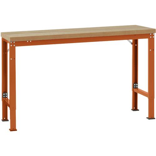 Thumbnail - Manuflex WP6026.2001 Grundwerkbank PROFI Spezial mit Blechbelagplatte, BxTxH = 1750 x 700 x 740-1040 mm