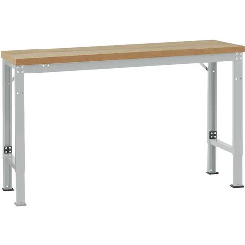 Thumbnail - Manuflex WP6024.7035 Grundwerkbank PROFI Spezial mit Multiplexplatte, BxTxH = 1750 x 700 x 740-1040 mm