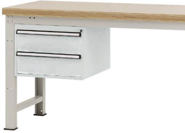 Manuflex ZB4531.7035  Gehäuse-Unterbau PROFI, Nutzhöhe 300 mm mit 2 Schubfächern. Für Werkbanktiefe 700 mm