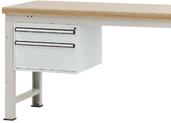 Manuflex ZB4581.7035  Gehäuse-Unterbau PROFI, Nutzhöhe 300 mm mit 2 Schubfächern. Für Werkbanktiefe 700 mm
