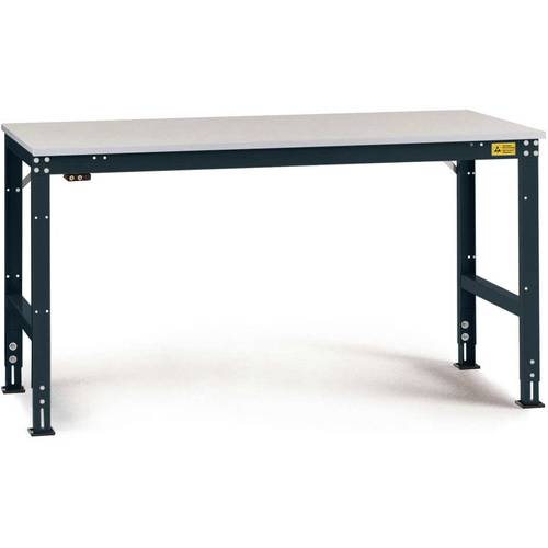 Thumbnail - Manuflex LU4076.7016 ESD ESD-Arbeitstisch UNIVERSAL Standard Grundtisch mit Kunststoffplatte, BxTxH = 1500 x 1200 x 766-...