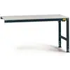 Manuflex LU6103.7016 ESD ESD-Arbeitstisch UNIVERSAL Standard Anbautisch mit Kautschukplatte, BxTxH = 1750 x 1200 x 760-870 mm Anthrazit