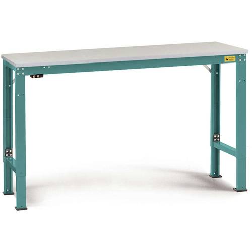 Manuflex LU7016.5021 ESD ESD-Arbeitstisch UNIVERSAL Spezial Grundtisch mit Kunststoffplatte, BxTxH = 1000 x 800 x 728-10...