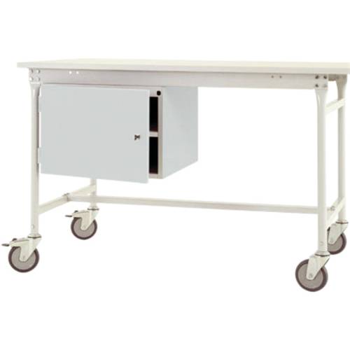 Manuflex ZB4733.7035 Gehäuse-Unterbau mobil, Nutzhöhe 1 Tür und Einlegeboden mm mit lichtgrau RAL 7035. Für Tischtiefe 8...