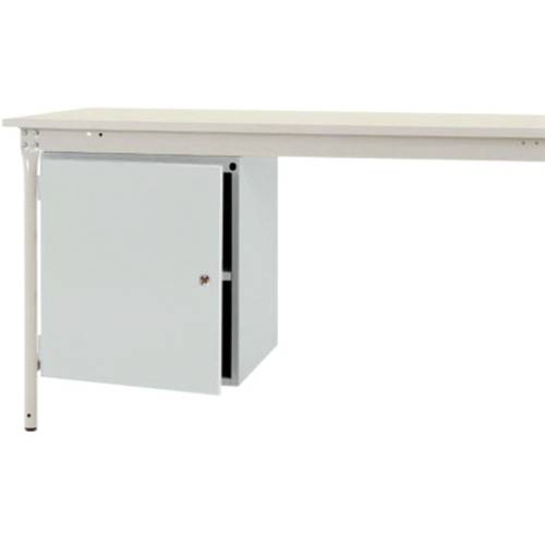 Manuflex ZB4953.7035 Gehäuse-Unterbau stationär, Nutzhöhe 500 mm mit 1 Tür und Einlegeboden. Für Tischtiefe 800 mm
