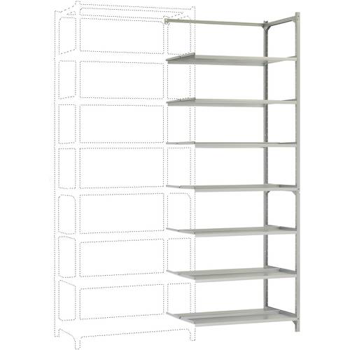 Manuflex RA2576 Fachbodenregal-Anbaumodul (B x H x T) 930 x 2250 x 600 mm Stahlboden