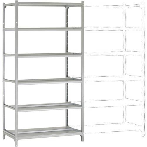 Manuflex RA2581 Fachbodenregal-Grundmodul (B x H x T) 960 x 1900 x 600 mm Stahlboden