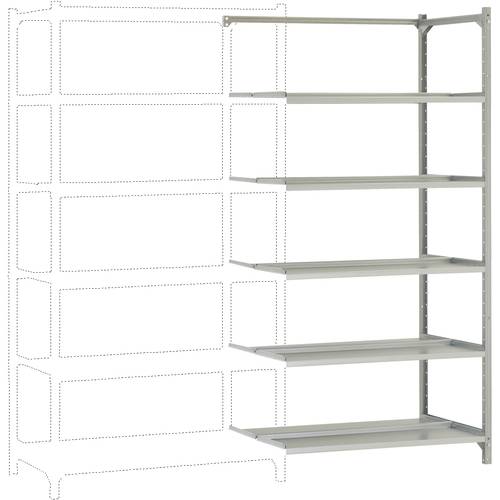Manuflex RA2582 Fachbodenregal-Anbaumodul (B x H x T) 960 x 1900 x 600 mm Stahlboden