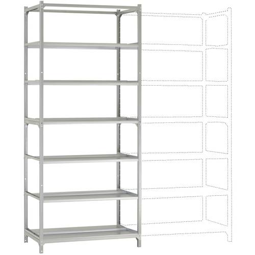 Thumbnail - Manuflex RA2583 Fachbodenregal-Grundmodul (B x H x T) 960 x 2250 x 600 mm Stahlboden