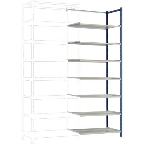 Manuflex RA2596.5007 Fachbodenregal-Anbaumodul (B x H x T) 930 x 2250 x 300 mm Stahlboden