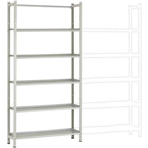 Manuflex RA2231.7035 Fachbodenregal-Grundmodul (B x H x T) 930 x 1900 x 300 mm Stahlboden