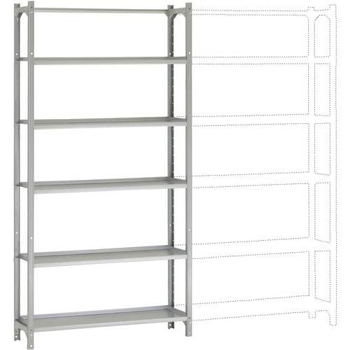 Thumbnail - Manuflex RA3255.7035 Fachbodenregal-Grundmodul (B x H x T) 1250 x 2500 x 700 mm Stahlboden