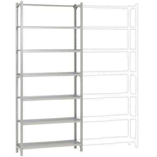 Manuflex RA3265.7035 Fachbodenregal-Grundmodul (B x H x T) 1280 x 3000 x 500 mm Stahlboden