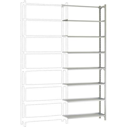 Manuflex RA3276.7035 Fachbodenregal-Anbaumodul (B x H x T) 1250 x 2500 x 800 mm Stahlboden
