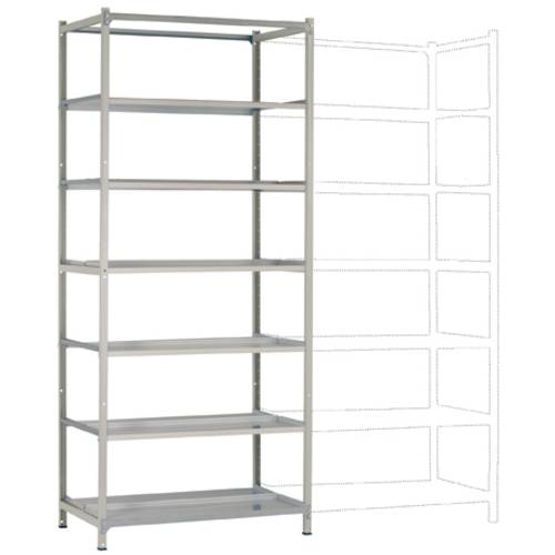 Manuflex RA3293.7035 Fachbodenregal-Grundmodul (B x H x T) 1250 x 2000 x 700 mm Stahlboden