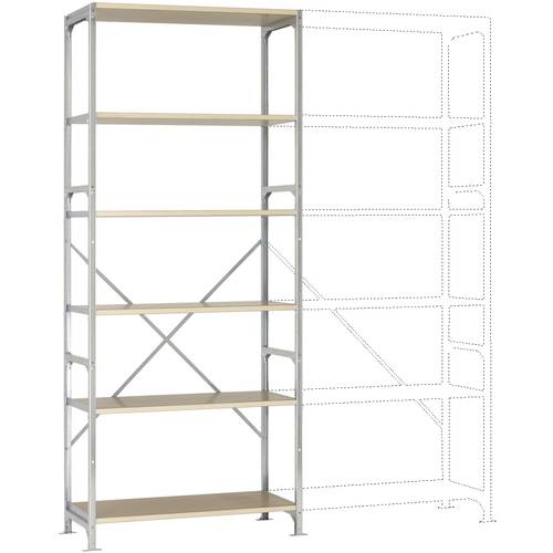 Manuflex RB2263 Fachbodenregal-Grundmodul (B x H x T) 1030 x 2500 x 1000 mm Holzboden