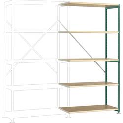 Manuflex RP1113.0001 Fachbodenregal-Anbaumodul (B x H x T) 1000 x 2000 x 600 mm Holzboden